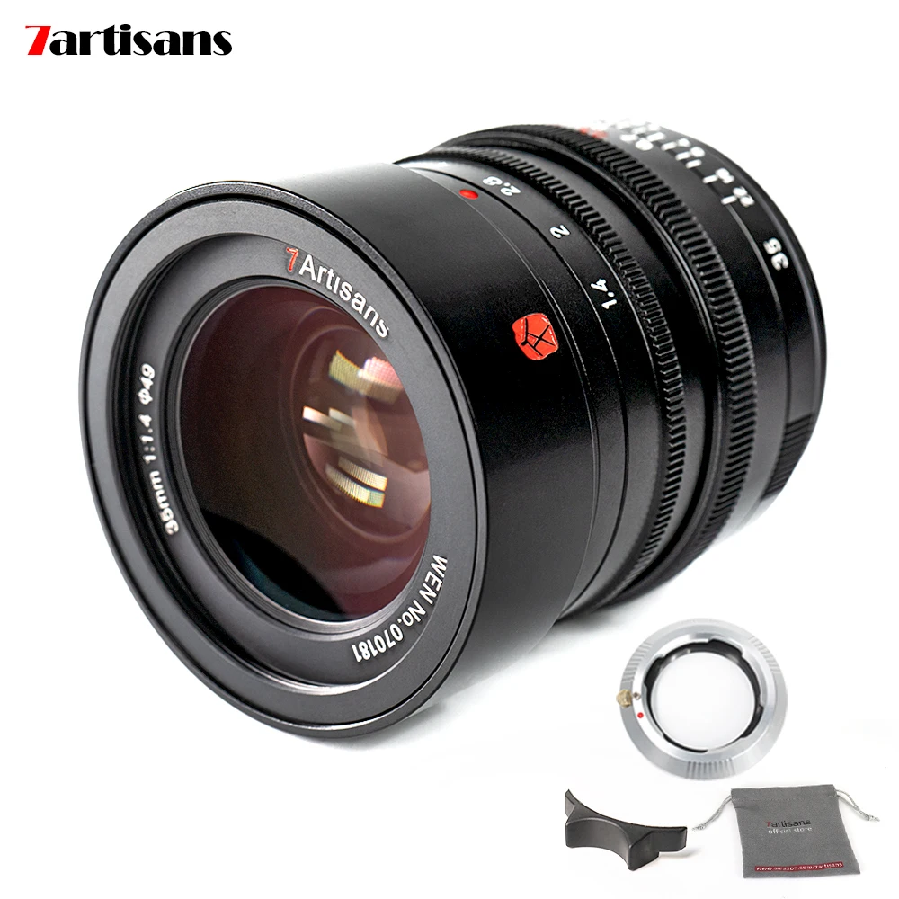

7artisans 35mm F1.4 Full Frame Manual Focus Lens MF for Leica M-Mount Leica SL TL CL Series & FE Mirrorless Camera