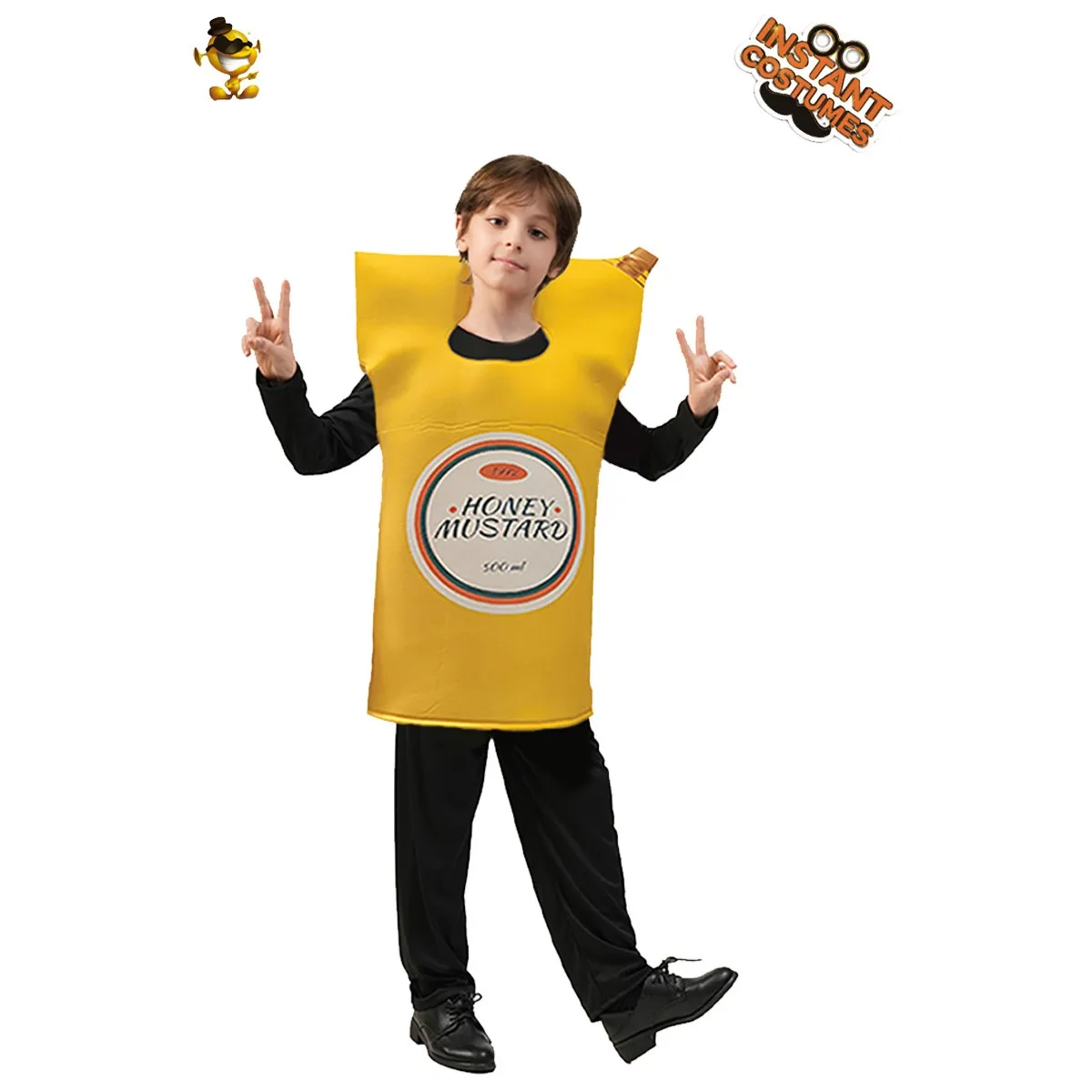Zabawny kostium z motywem musztardy na Halloween, strój do odgrywania ról, ubranie na występy festiwalowe, strój do cosplayu dla kobiet...
