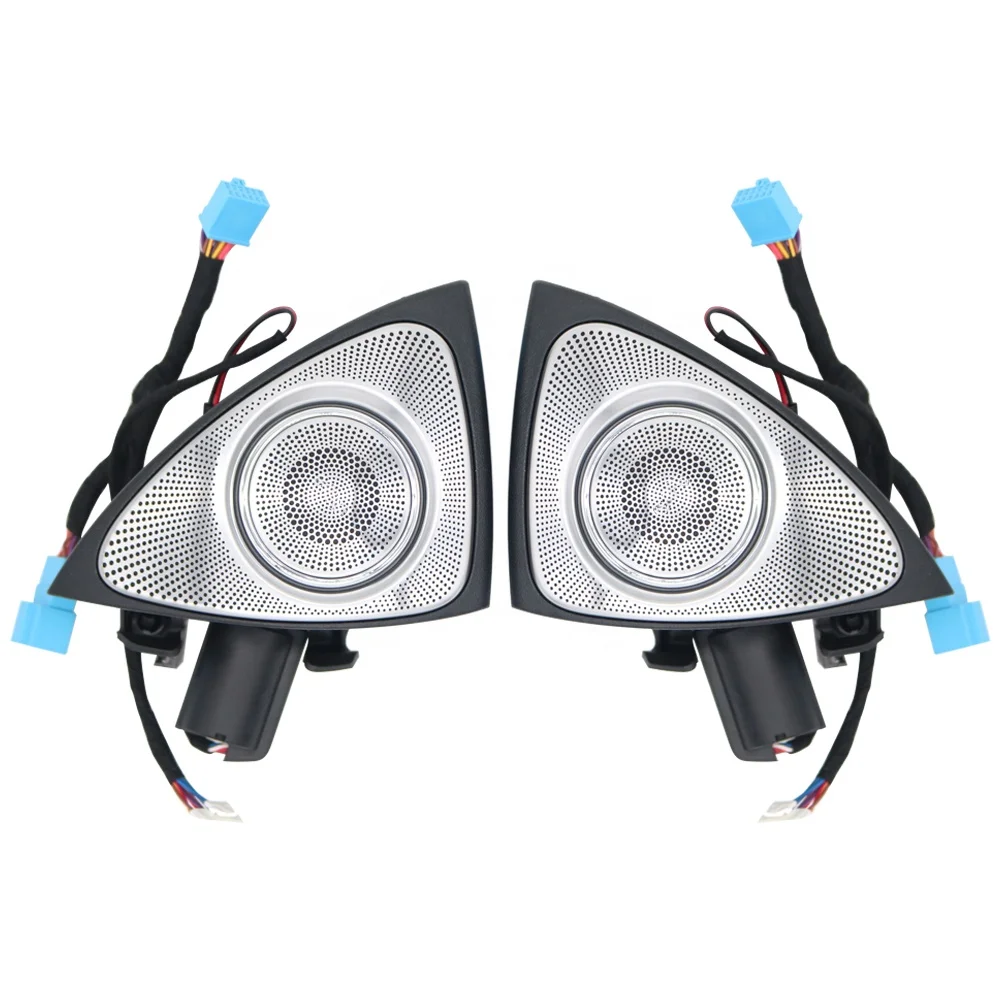 For S-class W222 7 Colors 64 Colors Ambient Light 3D Rotating Tweeter Speaker for Mercedes S-class W222