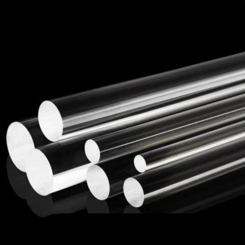 1/2/4/6Pcs Diameter 2mm~40mm Clear Acrylic Solid Rod DIY Craft Architectural Model Material Acrylic Transparent Rod Length 500mm