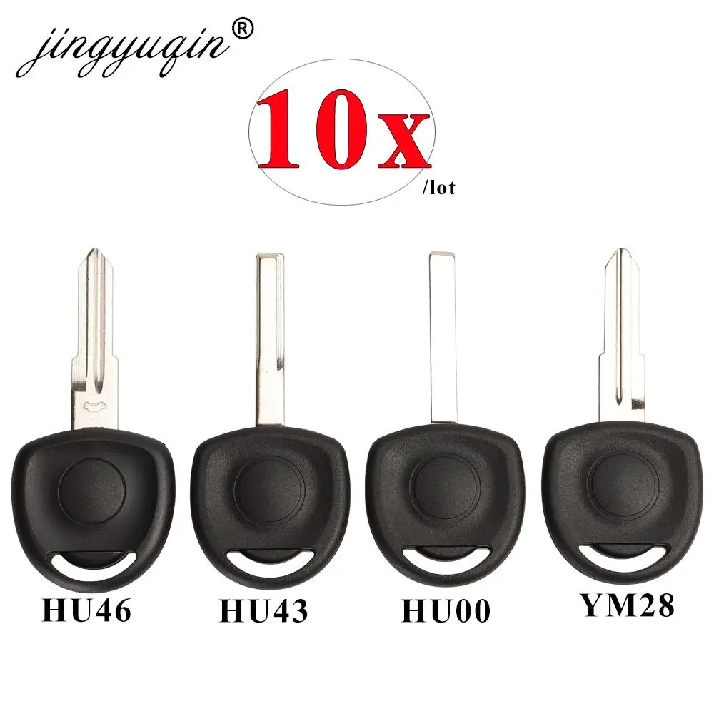 

jingyuqin 10X Transponder Car Key Shell HU100/HU43/YM28/HU46 for Vauxhall Opel Vectra Agila Astra Corsa Chevrolet Cruze Fob Case