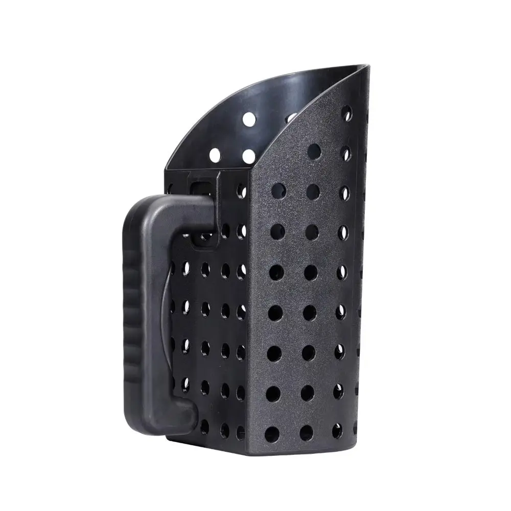 2Pcs Plastic Sand Scoop Shovel Set Black Digging Tool Beach Shovel Sand Sifter High Efficient with Handle Beach Finds Scoop