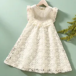 Kids Princess Lace Dress for Girls Prom Tutu Dresses Sleeveless Teenagers Clothes Summer Wedding Lolita Vestidos 6 8 10 12 Years