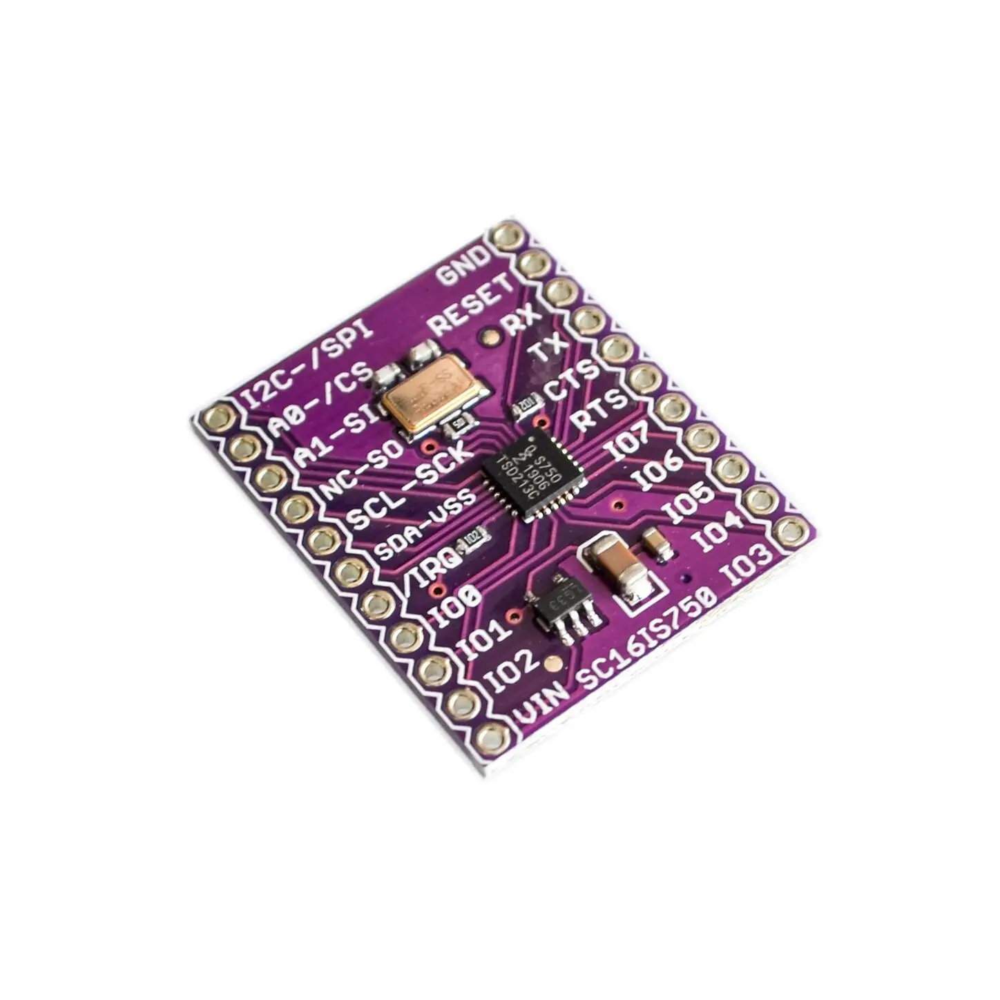 750 SC16IS750 UART เดี่ยวพร้อมอินเทอร์เฟซ I2C-Bus/SPI สำหรับการควบคุมในอุตสาหกรรม