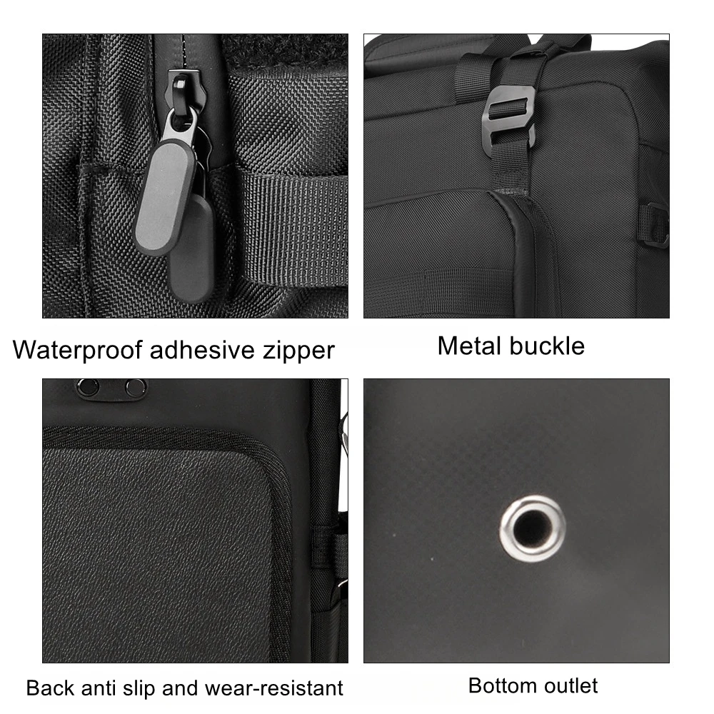 Motorcycle bag, backpack, quick release motorcycle side bag, waterproof side frame bag, 30 liter large capacity rear seat bag