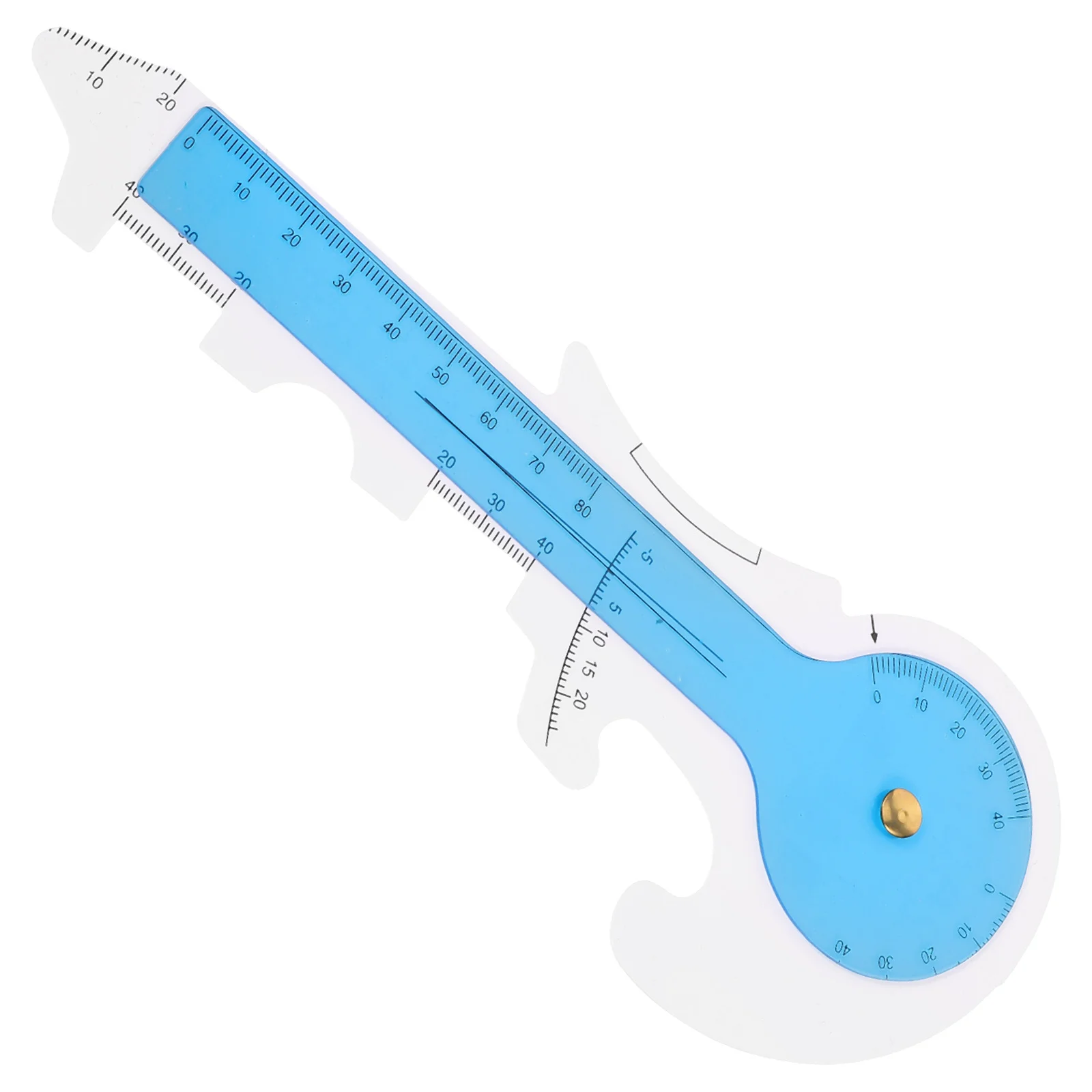 نظارات مسافة التلميذ مسطرة بلاستيكية أداة قياس النظارات إطار مسافة تلميذ دقيق وقياس زاوية الساق #1