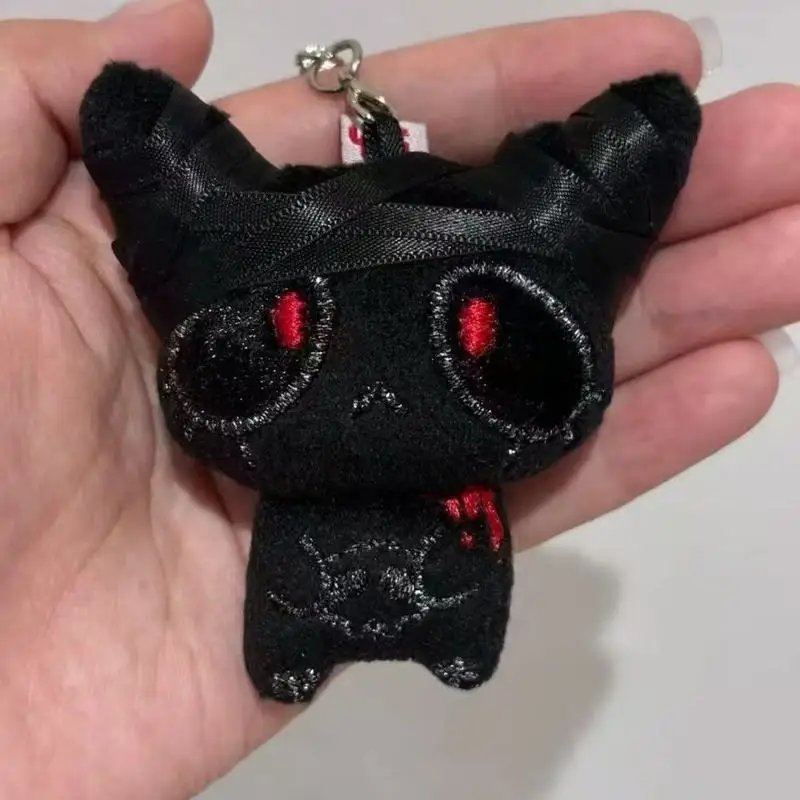 Halloween Broken Ghost Plush Keychain Dark Little Ghost Guardian Deity Creative Schoolbag Pendant For Halloween Decoration