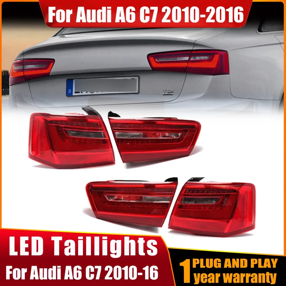 

For Audi A6 C7 2010-2016 LED Rear Tail Light Car Brake Lamp Warning Signal Light 4GD945093 4GD945094 4GD945095 4GD945096