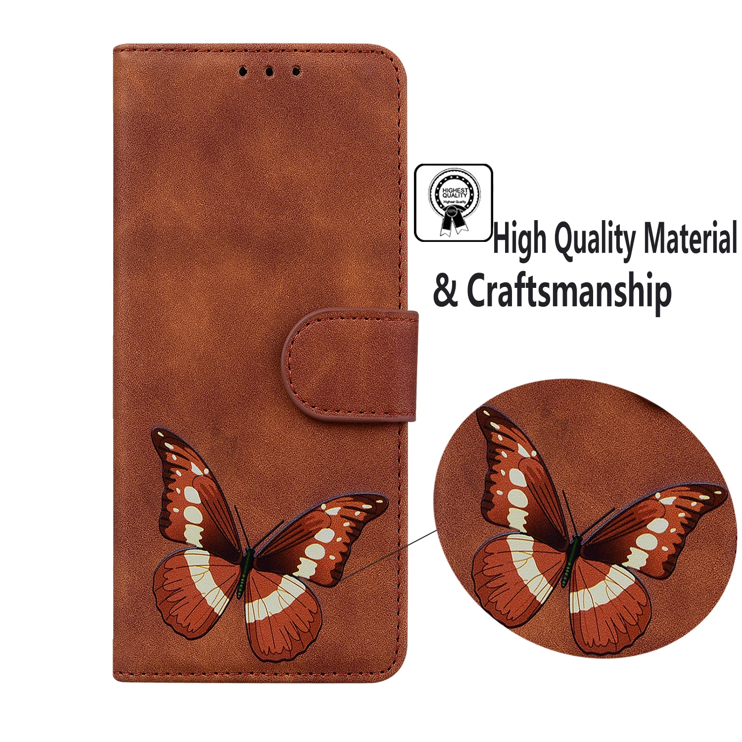 Girls Flip Butterfly Wallet Case For iPhone 14 13 11 12 Pro Max Mini XR XS 8 7 6S 6 Plus SE Stand Leather Card Slot Book Cover