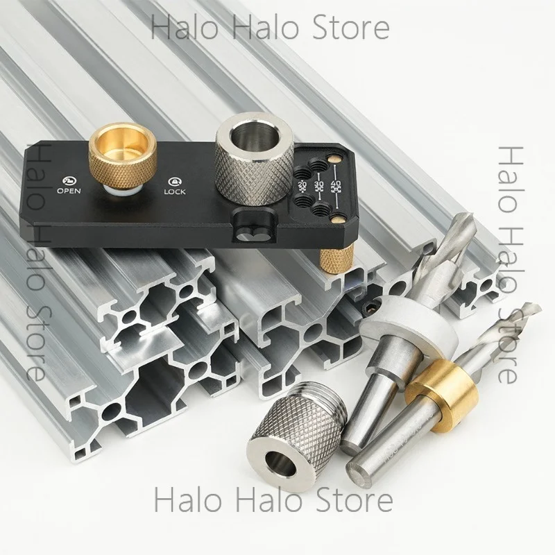 Aluminum Profile Punching Assistant Aluminum Row Profile DIY Wood Tool Perforated Countersunk Head National Standard