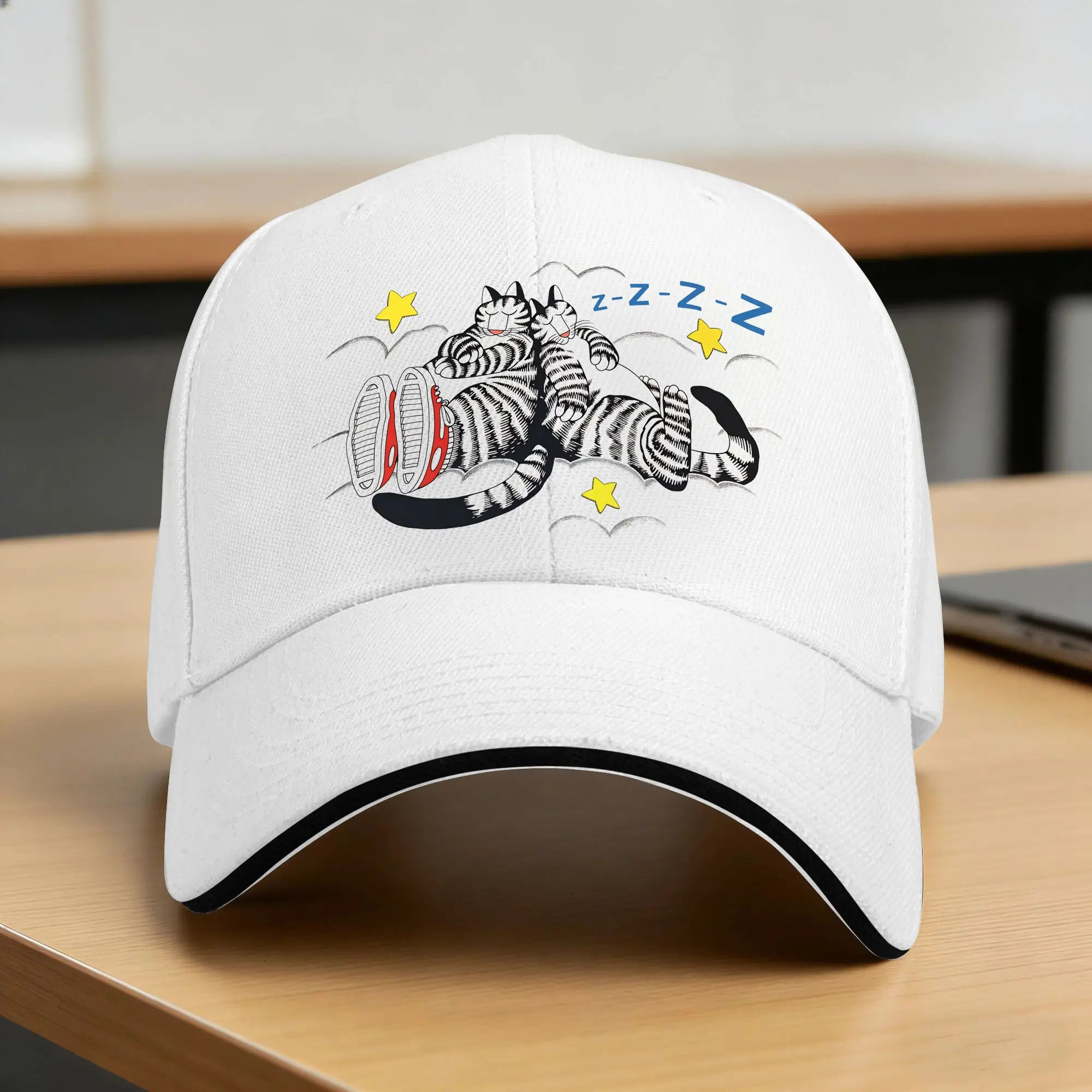 Summer Ryan Gosling Cat, Golden Gate Bridge Cat, Baseball Cap Project Hail Mary Print Sun Hats Men Women Sun-Proof Baseball Caps