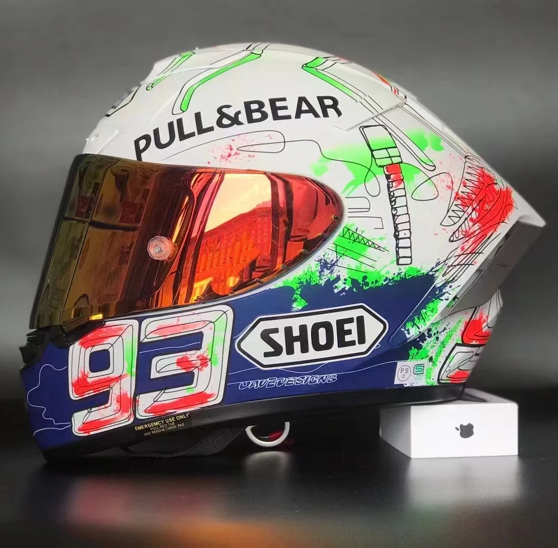 Full Face Motorcycle helmet X14 x-14  graffiti helmet Riding Motocross Racing Motobike Helmet