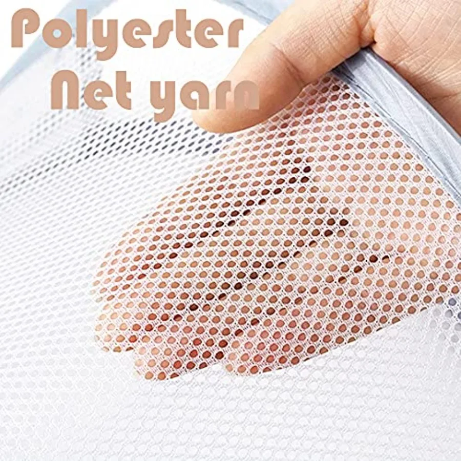 Mesh Collapsible Small Wall Laundry Baskets Hanging Laundry Hamper for Hotel, University Dormitory Use by 1, CLASSIC - view 3
