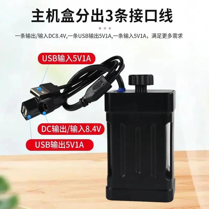 Soldeerloze Waterdichte Outdoor Power Bank Shell 8.4V 5V 21700*4 Usb Dc Batterij Voor Multifunctionele Draagbare Batterij
