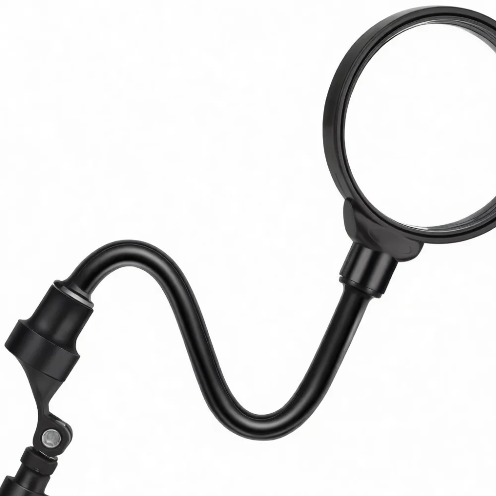 Wide Angle Cycling Rearview Mirror Adjustable Hose Extension Handlebar Reflective Lens For Mountain Electric Bicycle