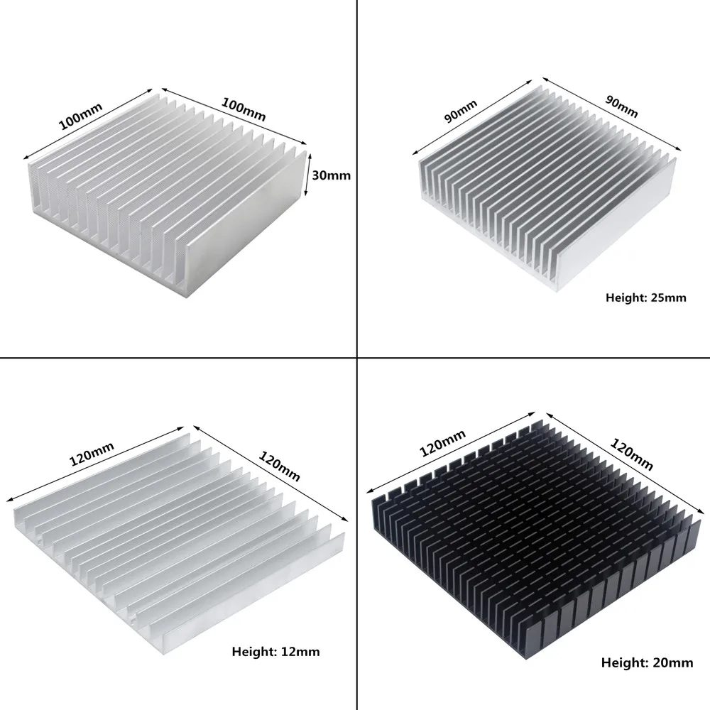 Aluminium-Kühlkörper, Heizkörper, Kühlkörper für LED-Elektronik-Chip-Kühlung und Wärmeableitung – Detail 2