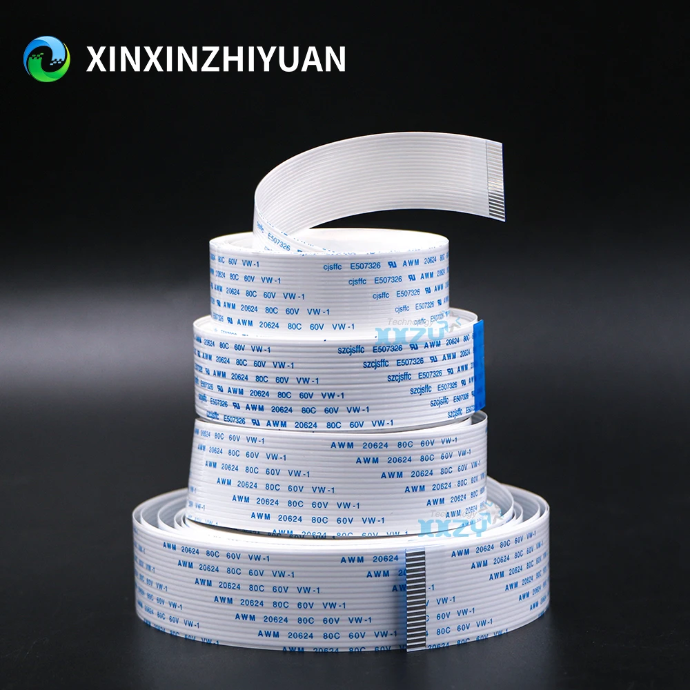 14P 16P 18P Long Data Cable for Crystaljet Phaeton Infiniti Eco Solvent Printer 6.1M 6.5M FFC Flat Cable 16Pins Data Wire 6100mm
