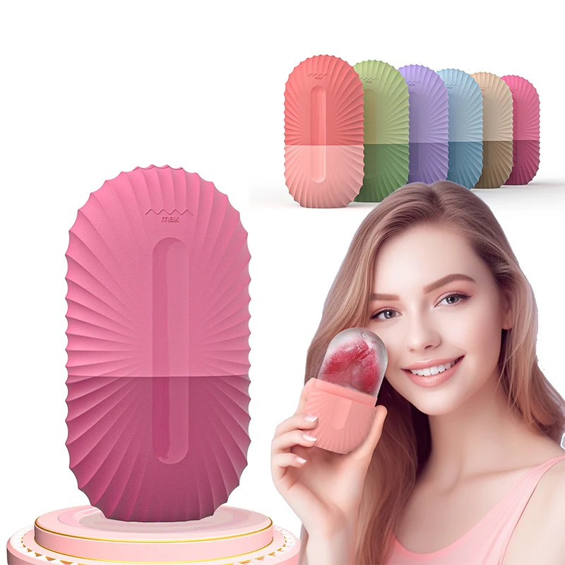 Facial Ice Cube Mould Ice Massage De-Puffing Silicone Freezing Beauty Swelling Face Massager Moisturising Washable