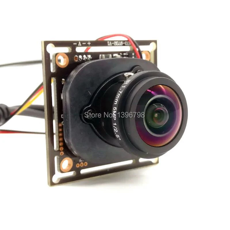 PU`Aimetis 4 em 1 1.0MP Câmera panorâmica Lente olho de peixe Vista de 360 graus Câmera 720P AHD IR ODS/Cabo BNC