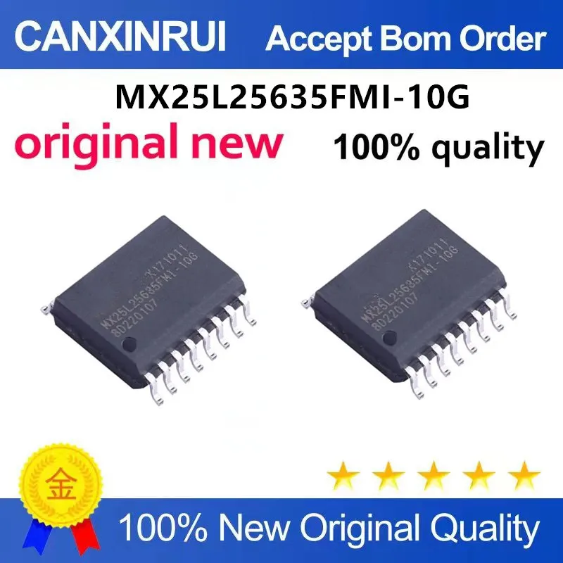 

Original New 100% quality MX25L25635FMI-10G -12G MX25L25635 SOP16 Integrated circuit IC chip