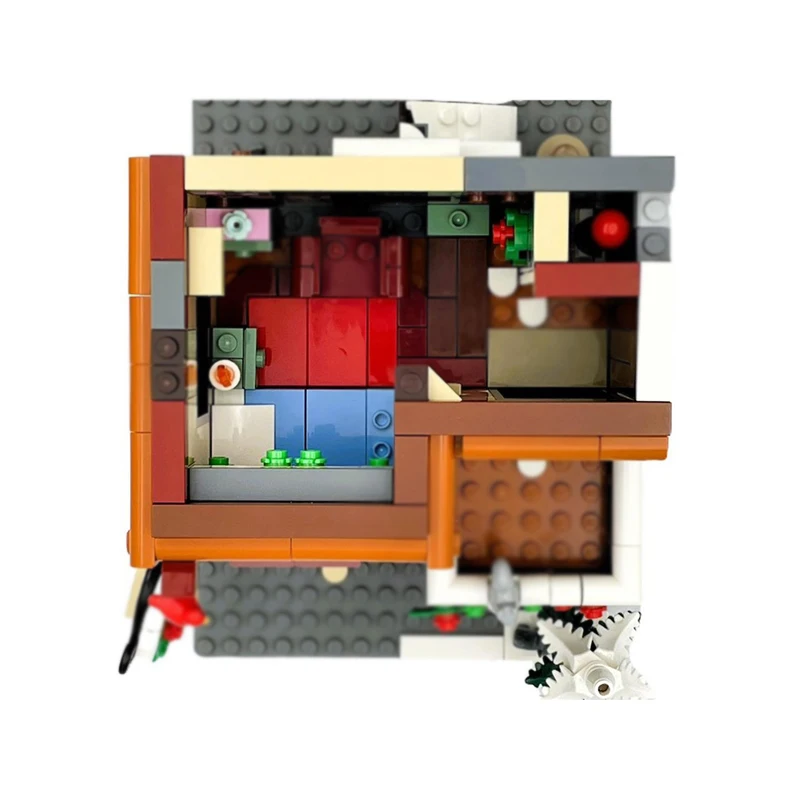 Stad Street View Model MOC Bouwstenen Alpine Lodge Architectuur Modulaire Technologie Geschenken Vakantie Monteer Kinderen Speelgoedpak