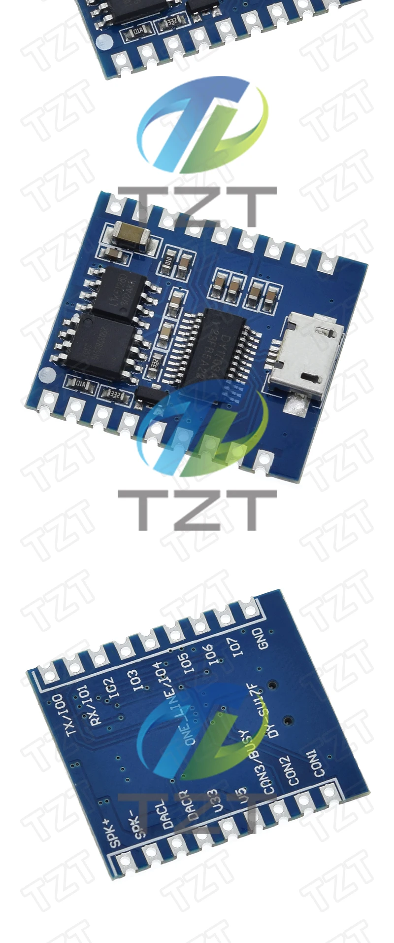 DIYTZT 1/3PCS DY-SV17F Audio Modul Mini MP3 Player IO Trigger USB Flash Stimme Modul MAR25 Für DIY KIT – Detail 11
