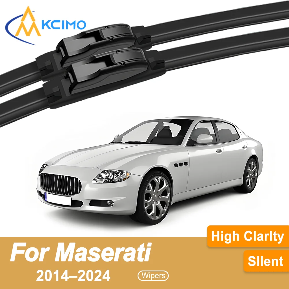 

2-Pack Premium All-Weather Wiper Blades for Maserati Quattroporte M156 2014–2024 Quiet Streak-Free Uninterrupted Visibility