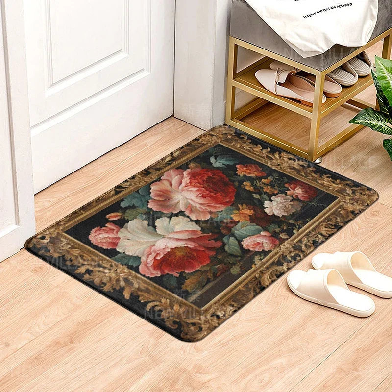 House entrance carpet Home door mat Modern Nordic style Room Bath Foot bathroom non-slip Kitchen water absorption rugs Abstract