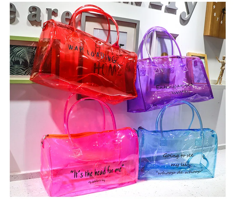 Large Capacity Gym Transparent Handbag Bag Fitness Accessories for Woman Girl