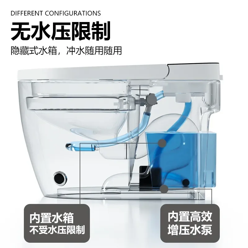 Smart Electric Toilet Automatic Siphon Flush Household Bathroom Sanitary Ware One Piece Ceramic Bidet Seat Heating Function