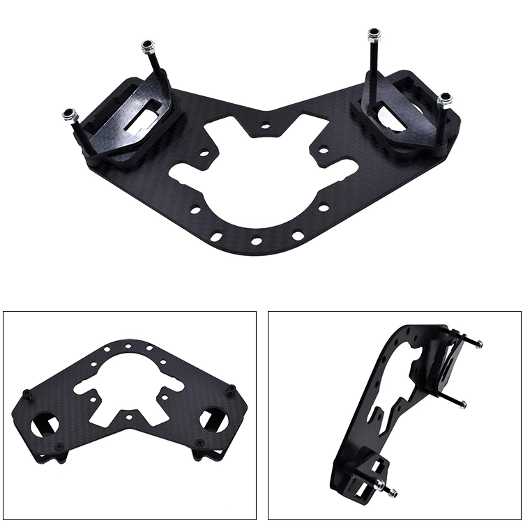 Matte Carbon Fiber 6 Bolt Pattern Steering Wheel Button  Bracket For  Model 3 Model Y Boss Kit Hub Quick Release