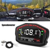 Tacómetro LCD Universal para motocicleta de 12V, fueraborda, pantalla de velocímetro de 14000rpm para 2,4 cilindros, Honda, Ducati, Kawasaki