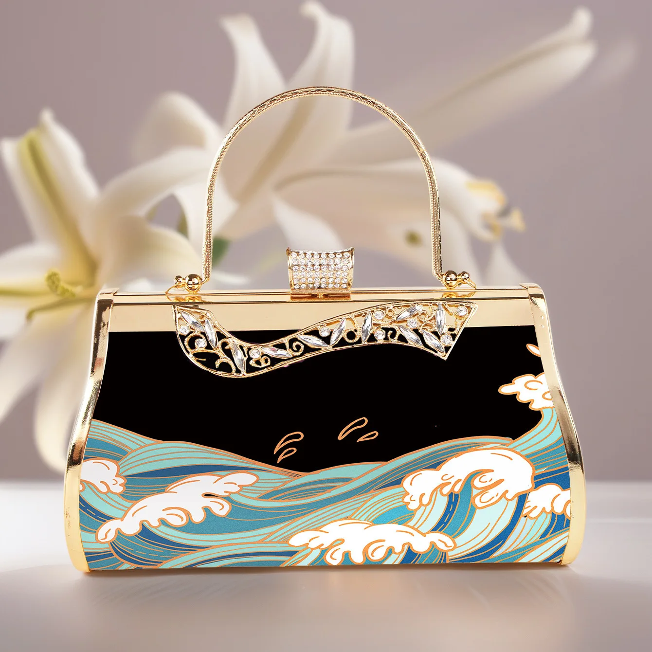Design Pattern Niche Handbag 2026 New Fashion Handmade Diamonds