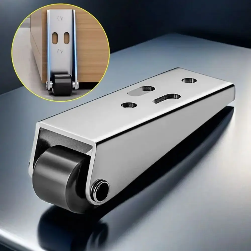 Silent Right Angle Directional Rollers Effortless Telescopic Sliding Door Track Pulley Side Mounted Multi-purpose
