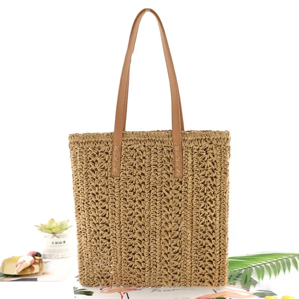 Estética Lafita Teng Travel Bag, Saco De Praia De Palha, Saco De Compras, Tote De Tecido Artesanal, Moda