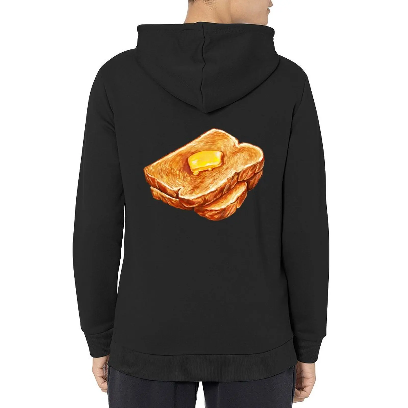 

Buttered Toast Pattern Hoodie anime clothing aesthetic clothing fashion men men's clothing oversized hoodie