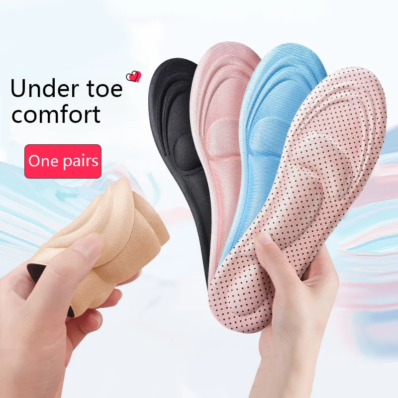 4D หน่วยความจําโฟมตัดเบาะ Orthopedic Insoles สําหรับรองเท้าบรรเทาอาการปวดนุ่มแบนฟุต Arch สนับสนุนนวด Insoles ผู้ชายผู้หญิง