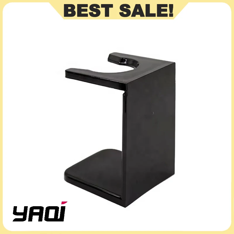 YAQI Solid Color Minimalism Black Acrylic Shaving Brush And Razor Stand For Portable Put Shaving Tool Durability Shaving Stand
