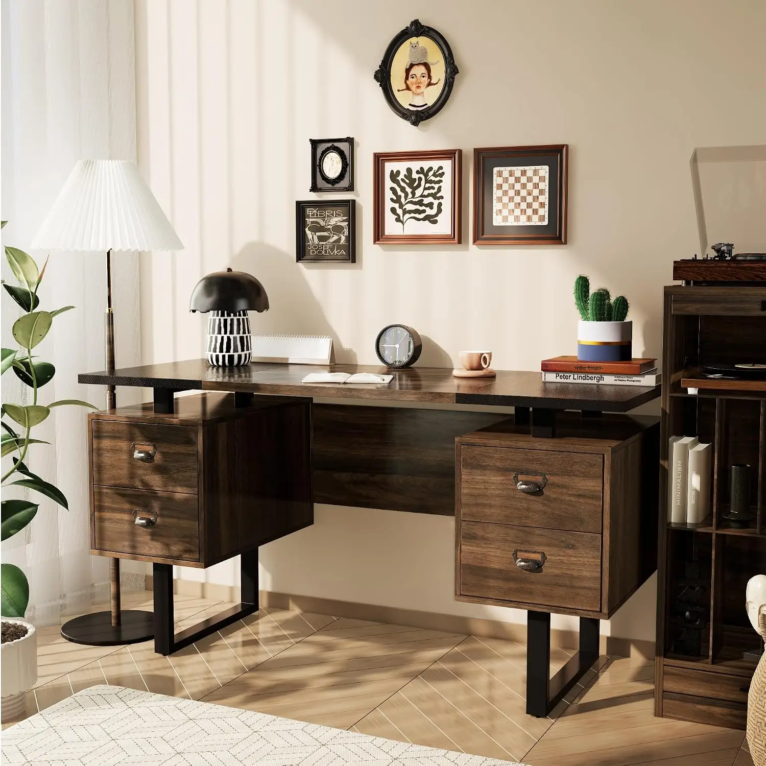 Large Office Desk 4 Drawers, 59