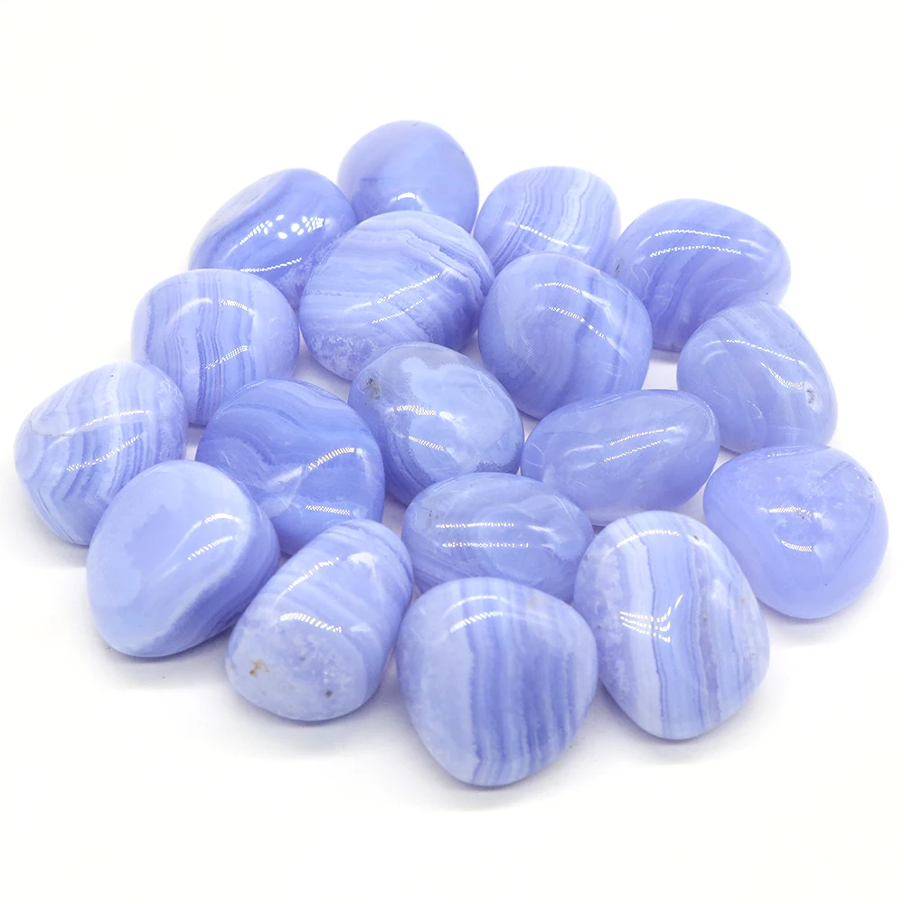 Nature Blue Lace Agate Gravel Specimen Size Irregular Tumbled Stones Reiki Healing Crystal Quartz Mineral Aquarium Home Decor