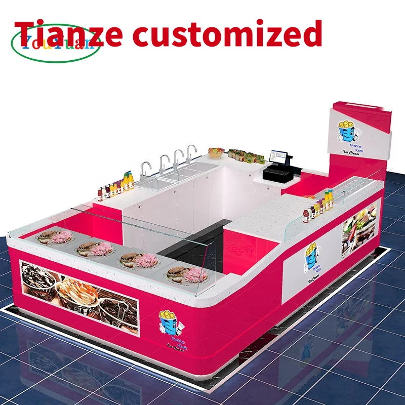 (customized)Portable beverage coffee modernbar countershop kiosk counters and furniture bubble tea shop design