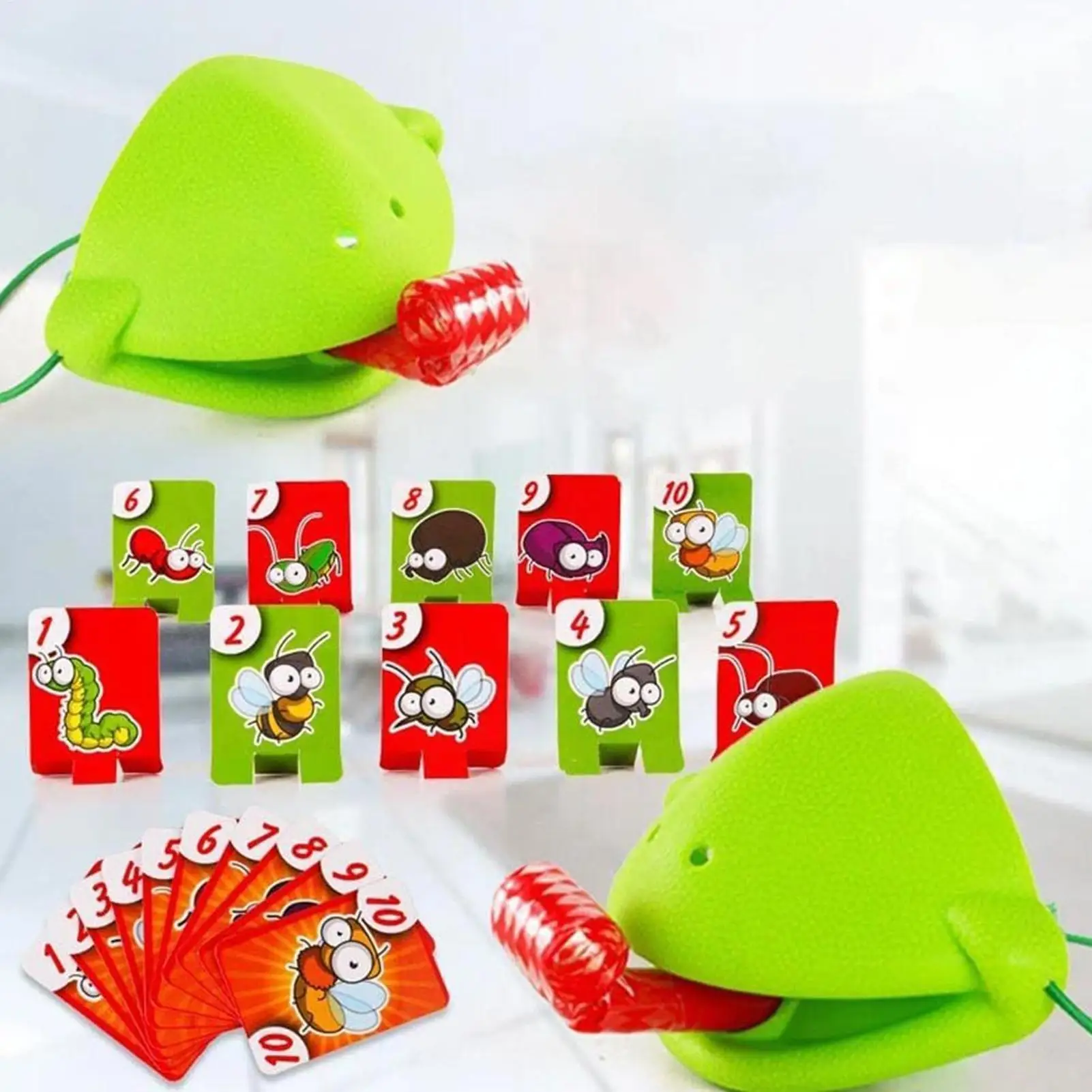 เกมกบ ฝาครอบปากกบ เป่าลิ้นออก เกมอินเทอร์แอคทีฟแบบเล่นหลายคน สำหรับเด็กและผู้ใหญ่ เล่นในงานปาร์ตี้ เกมกระดาน เกมบนโต๊ะ เกมสำหรับเล่นที่บ้านและเดินทาง