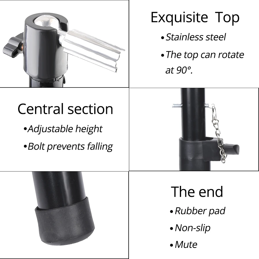 حامل ثلاثي القوائم مقاس 50 بوصة، حامل رأس عارضة أزياء قابل للتعديل، حامل رأس شعر مستعار لرؤوس التدريب ورأس كتلة قماشية #5