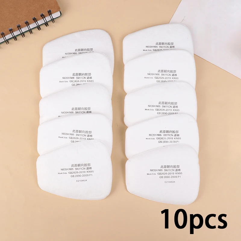 【10Pcs 5N11 Dust Filter Paper Holder For 6001/6200/7502/6800 Chemical Spraying Painting Respirator Gas Mask Accessories】