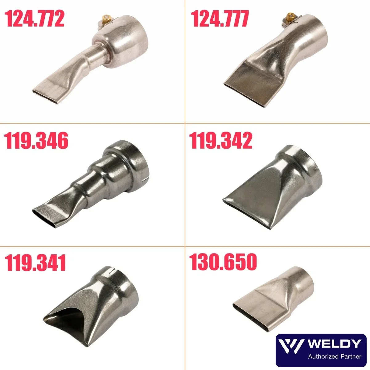 Original WELDY Wide Slot Nozzle Glass protection nozzle 31.5mm/35.5mm/50.0mm for hot air gun