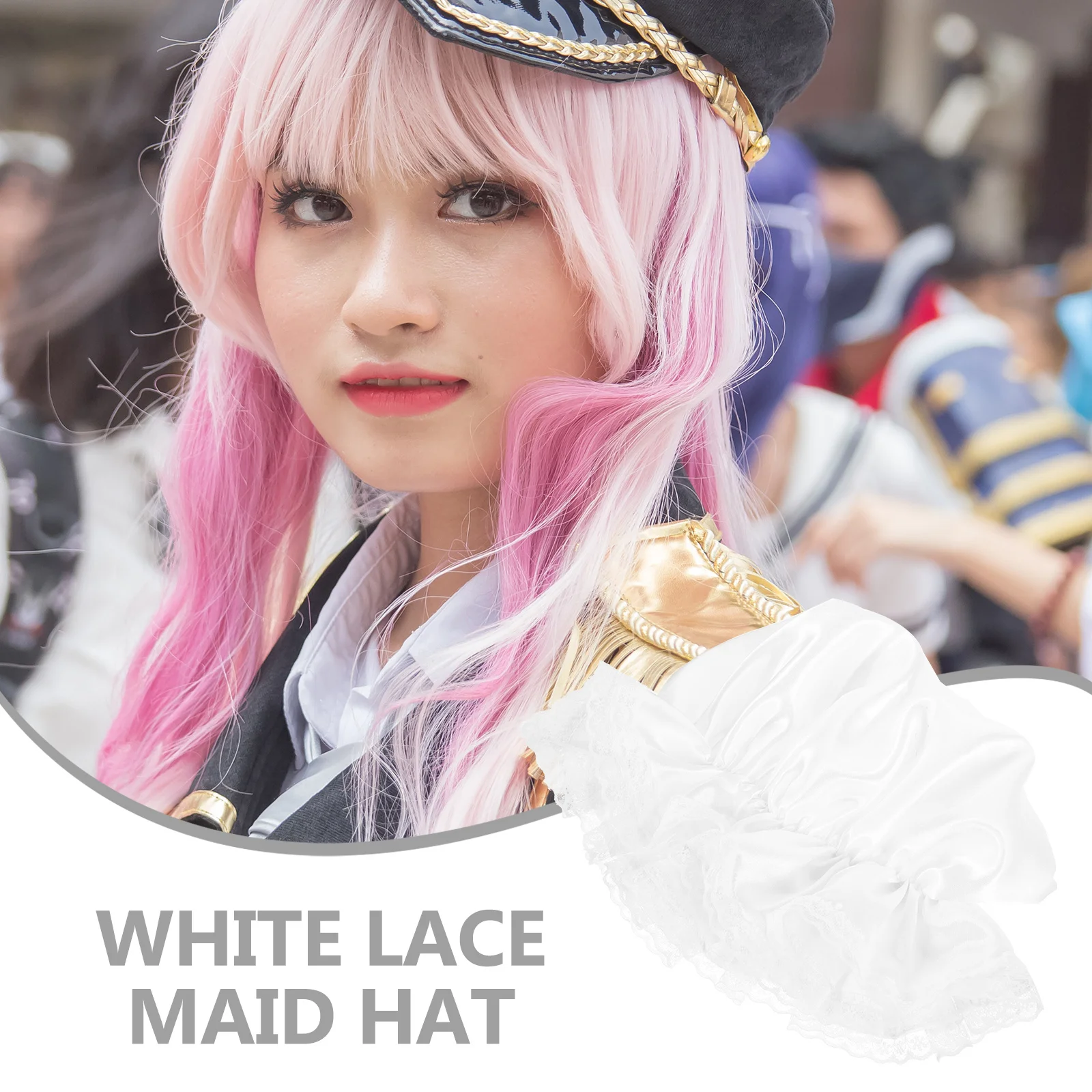 قبعة خادمة للنساء من الدانتيل، خفيفة الوزن ومتينة للحفلات التنكرية وأعياد الميلاد، إكسسوار للعب الأدوار، قبعات للخادمة للنساء