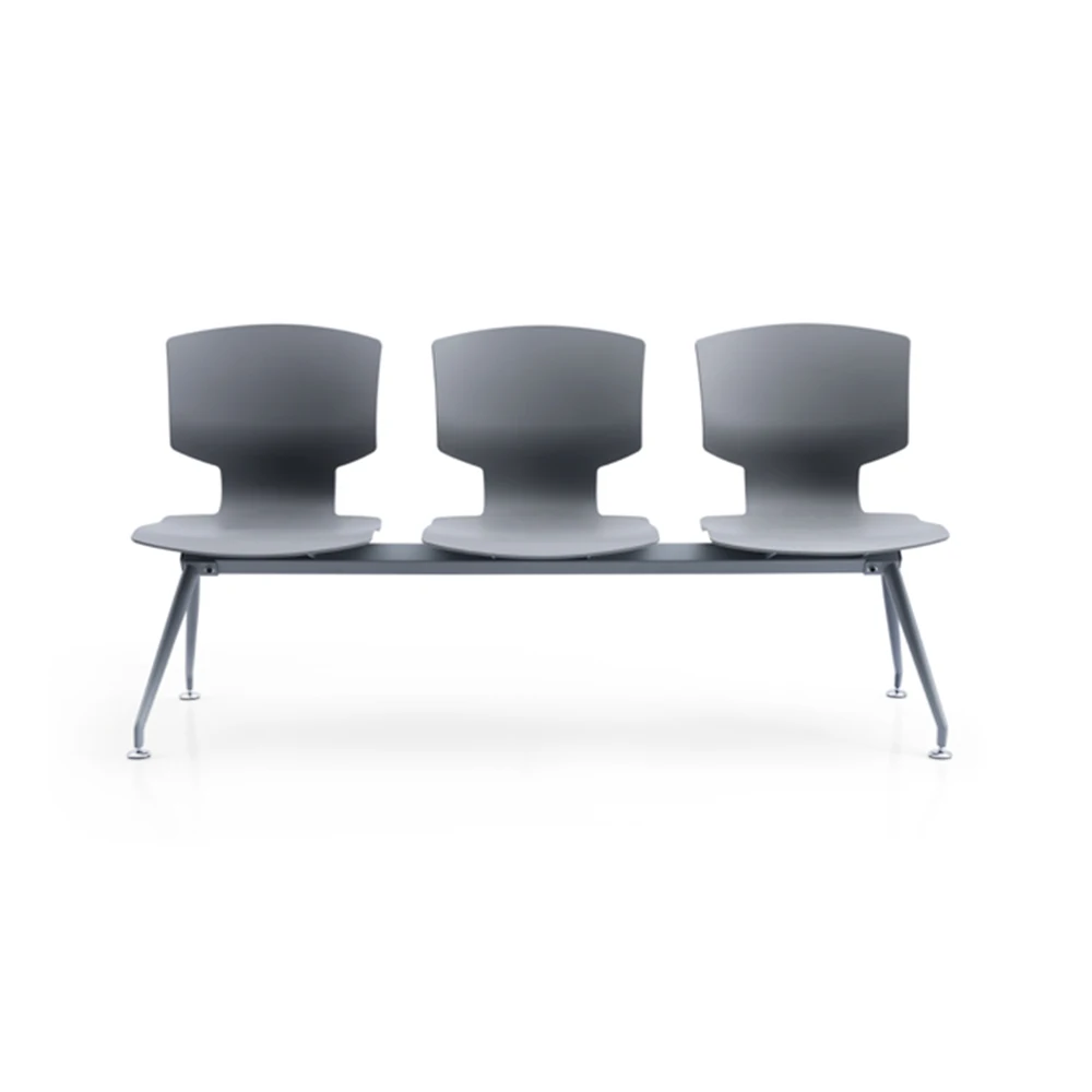 Modern 3-Seater Office Waiting Chair for Mall School Hospital Bank Hotel & Gym Use Plastic Material on Sale