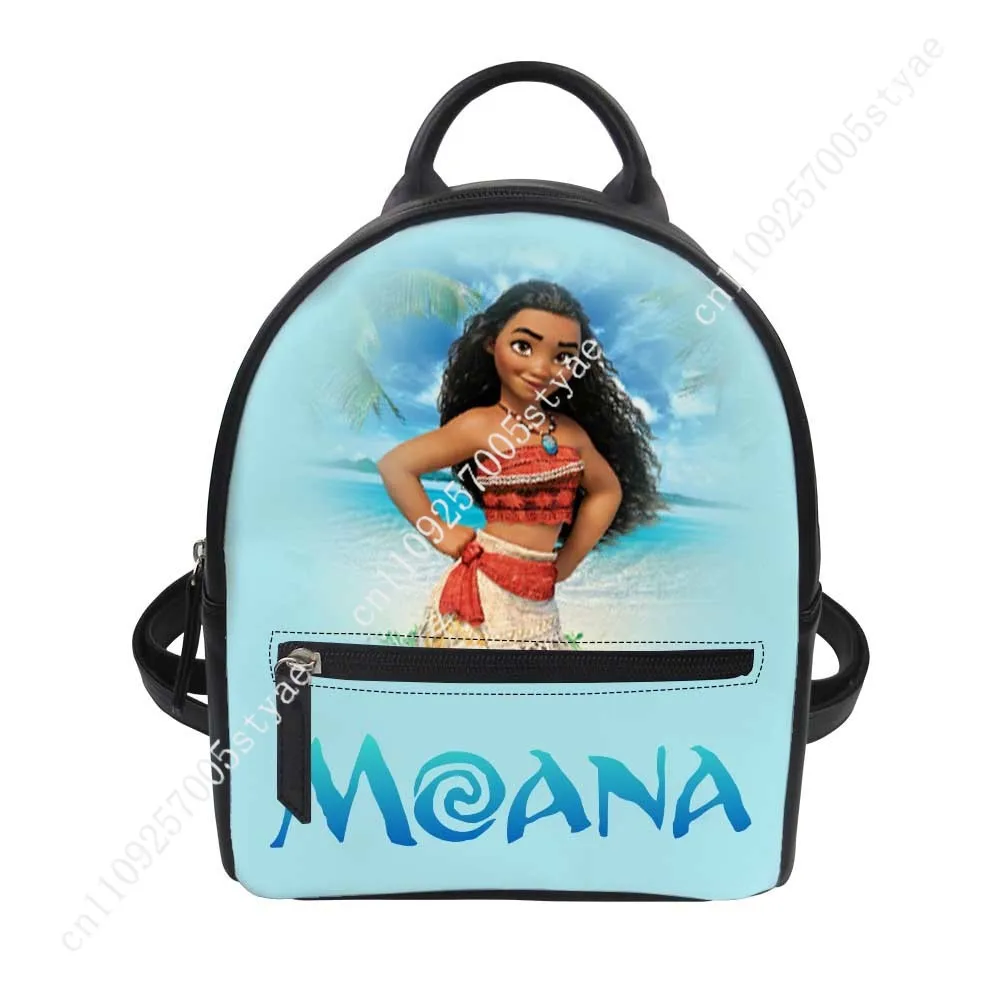 حقيبة ظهر موانا ديزني كارتون رجل امرأة تزيين حقائب جلدية تصميم شعار صورتك هدايا مخصصة للحفلات والعطلات #2