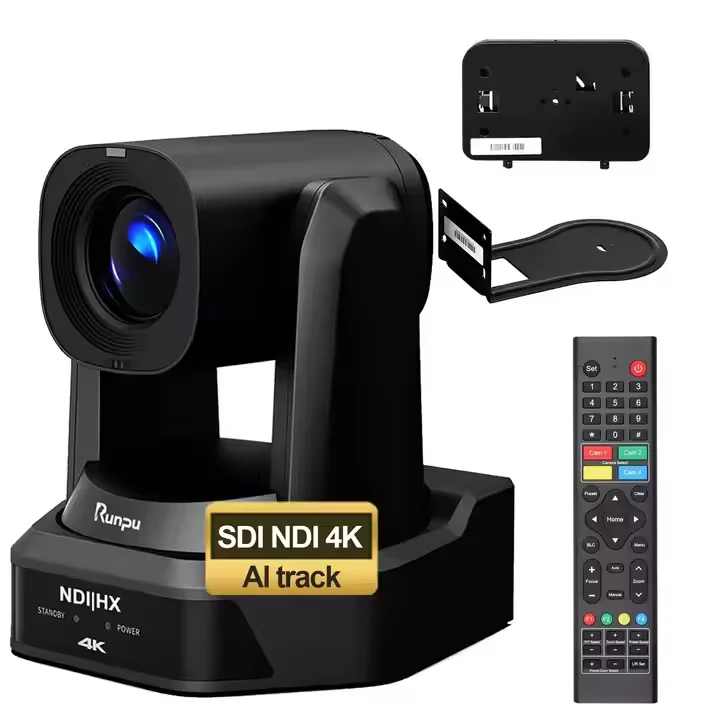 USD600 Free Ship HD66K-20N NDI POE SDI 4K 8MP 20X Optical Zoom PTZ Conference Camera AI Auto Tracking Live Streaming