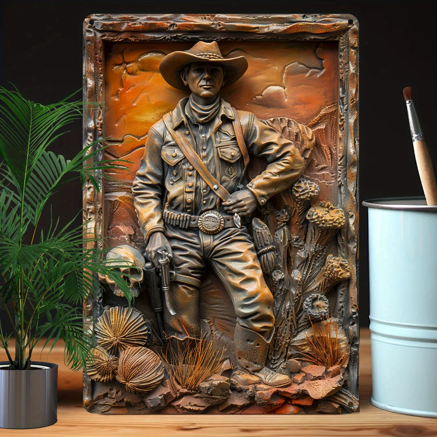 Western Cowboy Theme Decoration -Higher Bending Resistance - Perfect for Bedroom, Office, Kitchen, Studio, Classroom, Great Gift